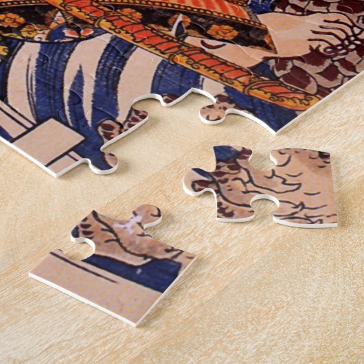 Samurai & Giant Salamander Kuniyoshi Kunst und Kul Puzzle (Seite)