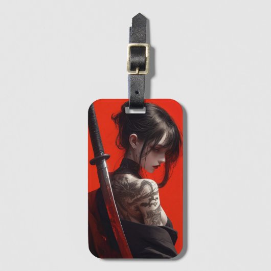 Samurai gir gepäckanhänger (Vorderseite Vertikal)