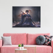 Samurai Girl Leinwanddruck (Insitu (Wohnzimmer))