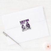 Samurai Girl Quadratischer Aufkleber (Umschlag)