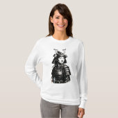 Samurai Girl Straßenkunst T-Shirt (Vorne ganz)