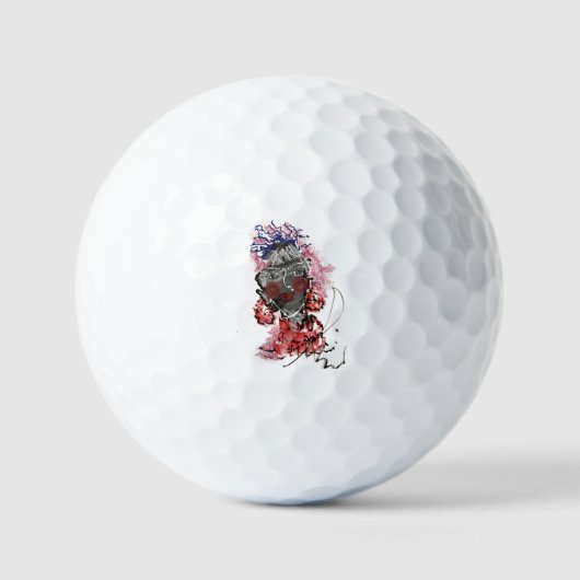 Samurai Golf Balls Golfball (Vorderseite)