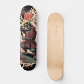 Samurai Green Bear Krieger Skateboard (Vorderseite)