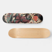 Samurai Green Bear warrior Skateboard (Horizontal)