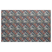 Samurai & Große Welle Traditionelles Japanisches M Stoff (Fat Quarter (45,7 x 55,9 cm))