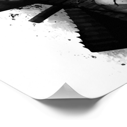 Samurai Guitarist cooles Poster (Ecke)