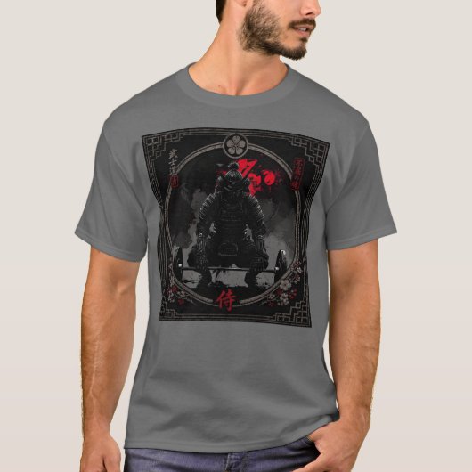 Samurai-Gym-Krieger  T-Shirt (Vorderseite)