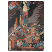 Samurai-Held Minamoto kein Yorimitsu Klemmbrett (Rückseite)