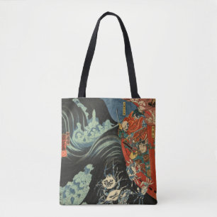 Samurai-Held Minamoto kein Yoshitsune gegen Tasche