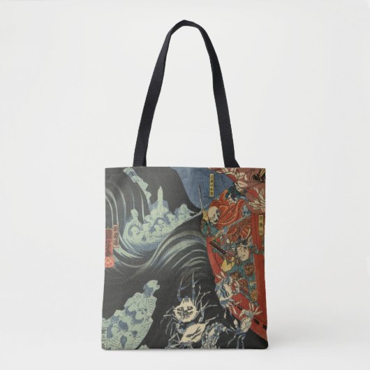 Samurai-Held Minamoto kein Yoshitsune gegen Tasche (Vorderseite)
