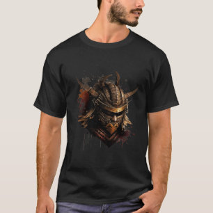 Samurai-Helm Krieger Bushido Oni-Maske Japanisch C T-Shirt
