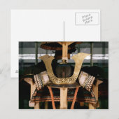 Samurai Helm, Mitte des 14. Jahrhunderts Postkarte (Vorne/Hinten)