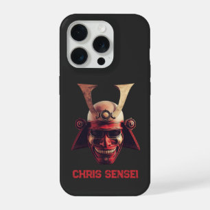Samurai-Helm-Oni-Maske mit individuellem Namen iPhone 15 Pro Hülle