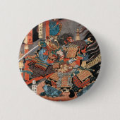 Samurai Hero Minamoto no Yorimitsu Button (Vorderseite)