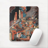 Samurai Hero Minamoto no Yorimitsu: Ukiyo-e Mousepad (Mit Mouse)