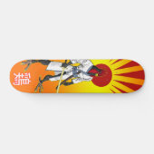 Samurai-Huhn-Skateboard Skateboard (Horizontal)