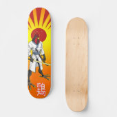 Samurai-Huhn-Skateboard Skateboard (Vorderseite)