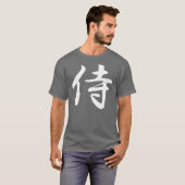 Samurai im japanischen Kanji T-Shirt (Vorne ganz)