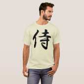 Samurai im japanischen Kanji T-Shirt (Vorne ganz)