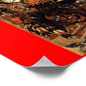 Samurai im Kampf, um 1800 Poster (Ecke)