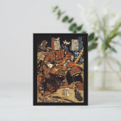 Samurai im Kampf, um 1800 Postkarte (Stehend Vorderseite)