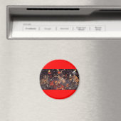Samurai im Krieg, um das 18. Jahrhundert Magnet (In Situ (Geschirrspüler))
