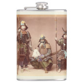 Samurai in Armor Flachmann (Vorderseite)