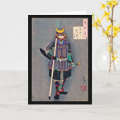 Samurai in Armor, Tsukioka Yoshitoshi Karte (Gelbe Blume)
