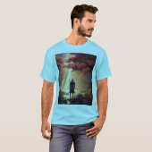 Samurai in der Natur T-Shirt (Vorne ganz)