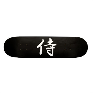 Samurai in japanischem Kanji Skateboard
