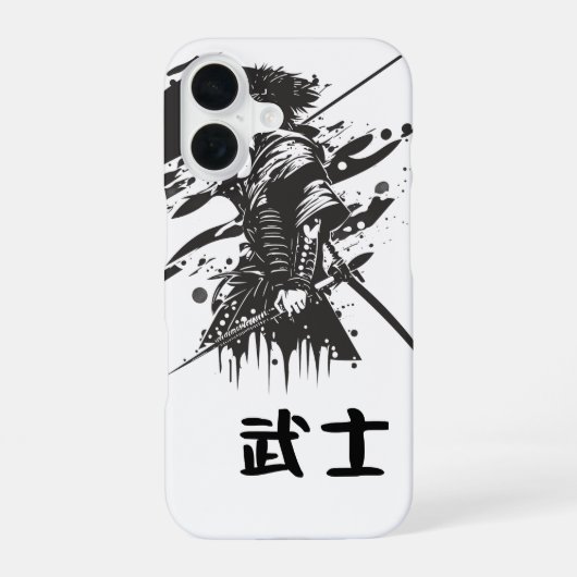 Samurai iPhone 16 Fall Hülle (Rückseite)