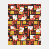 Samurai Jack & Aku Character Art Panel Muster Fleecedecke (Vorderseite)