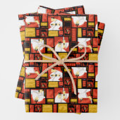 Samurai Jack & Aku Character Art Panel Muster Geschenkpapier Set (Beispiel)