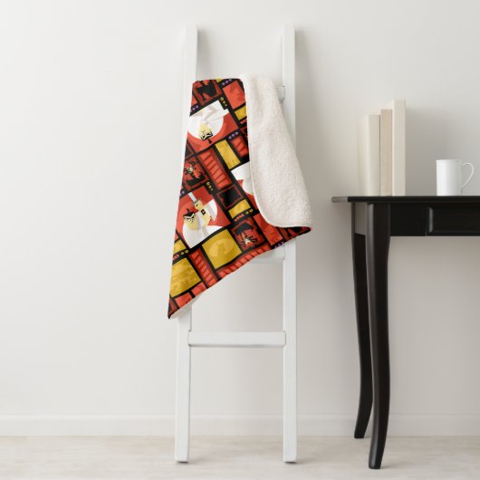 Samurai Jack & Aku Character Art Panel Muster Sherpadecke (Beispiel)