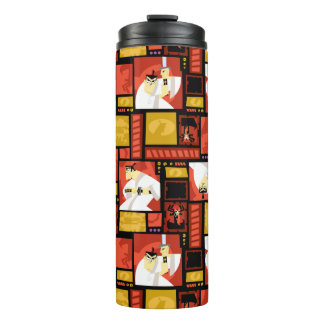 Samurai Jack & Aku Character Art Panel Muster Thermosbecher