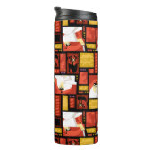 Samurai Jack & Aku Character Art Panel Muster Thermosbecher (Nach rechts gedreht)