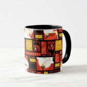 Samurai Jack & Aku Character Art Panel Pattern Tasse (VorderseiteRechts)