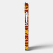 Samurai Jack & Aku Golden Silhouette Muster Case-Mate iPhone Hülle (Rückseite / Links)