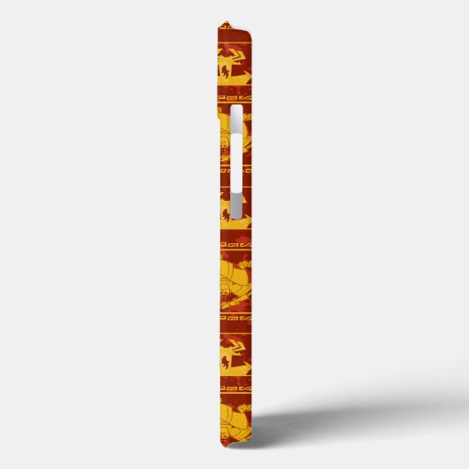 Samurai Jack & Aku Golden Silhouette Muster Case-Mate iPhone Hülle (Rückseite / Links)