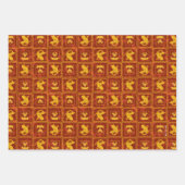 Samurai Jack & Aku Golden Silhouette Muster Geschenkpapier Set (Vorderseite 2)