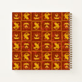 Samurai Jack & Aku Golden Silhouette Muster Notizblock (Rückseite)