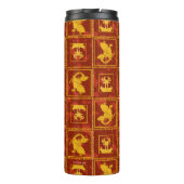 Samurai Jack & Aku Golden Silhouette Muster Thermosbecher (Rückseite)