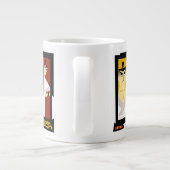 Samurai Jack Character Tri-Panel Futuristic Frame Jumbo-Tasse (Rückseite)