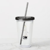 Samurai Jack Drawing Sword Acryltrinkbecher (Rückseite)