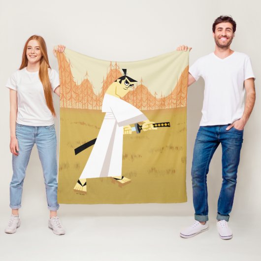 Samurai Jack Drawing Sword Fleecedecke (Beispiel)