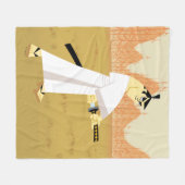Samurai Jack Drawing Sword Fleecedecke (Vorderseite (Horizontal))