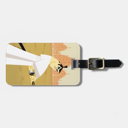 Samurai Jack Drawing Sword Gepäckanhänger (Vorderseite horizontal)