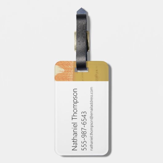 Samurai Jack Drawing Sword Gepäckanhänger (Rückseite vertikal)