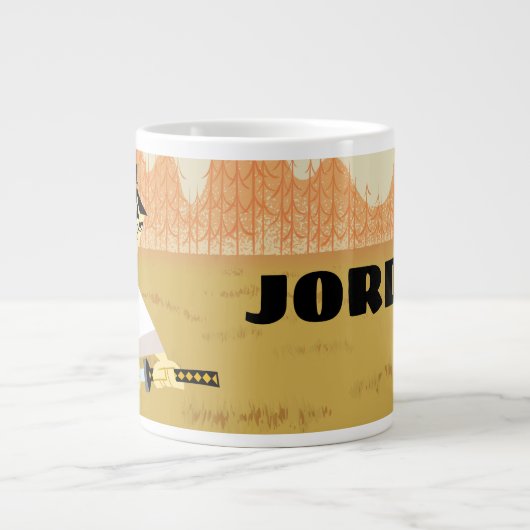 Samurai Jack Drawing Sword Jumbo-Tasse (Vorderseite)