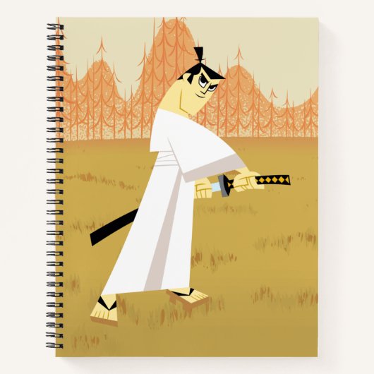 Samurai Jack Drawing Sword Notizblock (Vorderseite)